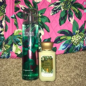 Body mist and lotion